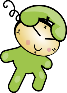 free vector Phone Clock Character clip art