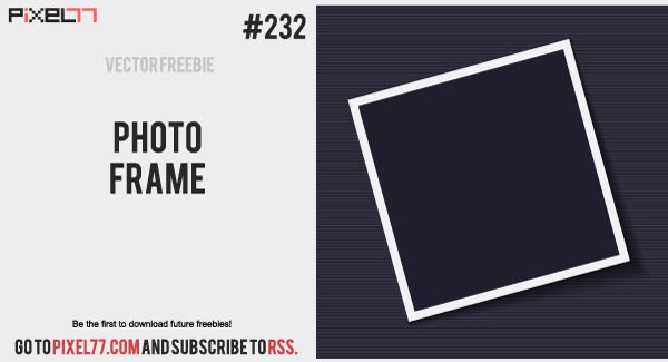 free vector Photo Frame Vector - Free Vector of the Day #232