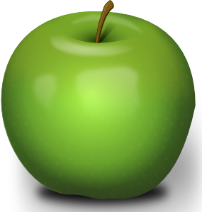 Photorealistic Green Apple clip art (115588) Free SVG Download / 4 Vector