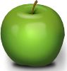 free vector Photorealistic Green Apple clip art