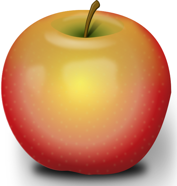 free vector Photorealistic Red Apple clip art