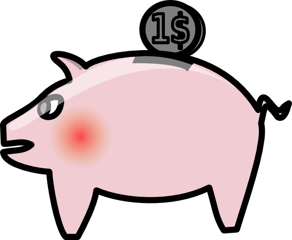 free vector Piggybank clip art