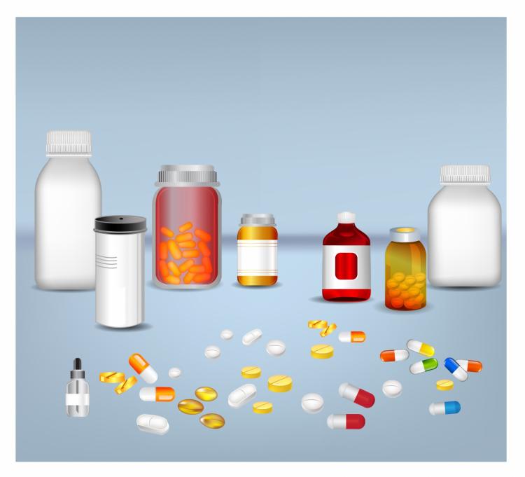 free vector Pills tablets and medicines in plastic bottle