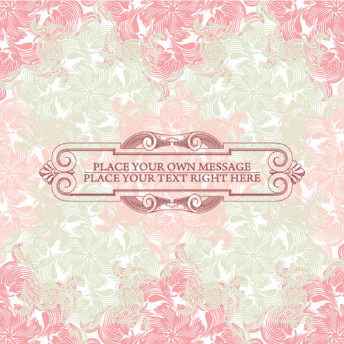 free vector Pink background pattern 01 vector