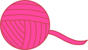 free vector Pink Ball Of Yarn clip art