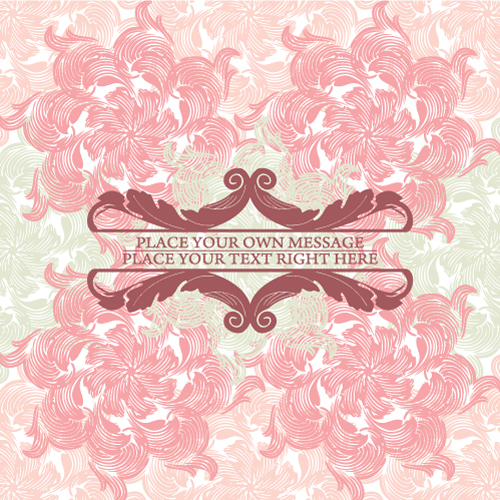 free vector Pink pattern background 02 vector