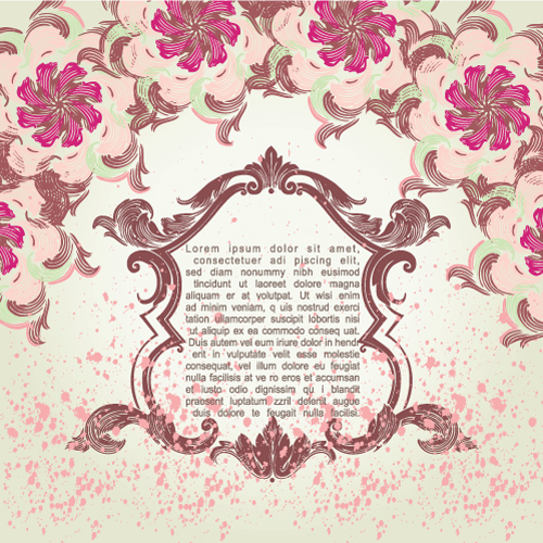 free vector Pink pattern background 05 vector