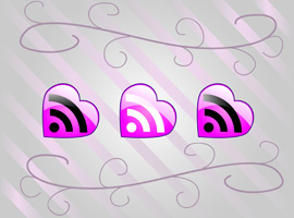 free vector Pink Vector RSS Icons