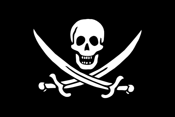 free vector Pirate Flag Jack Rackham clip art
