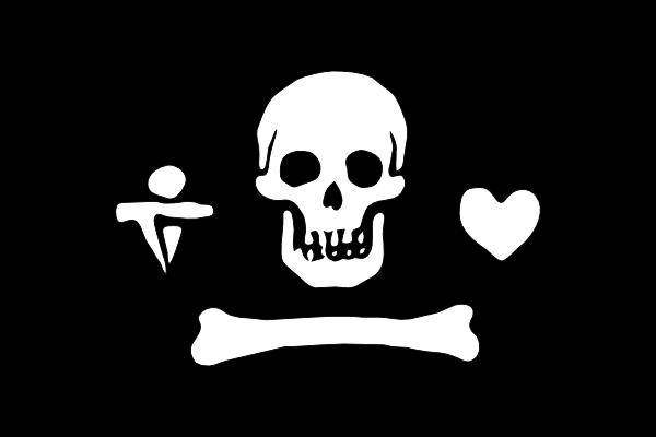 free vector Pirate Flag Stede Bonnet clip art