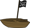 free vector Pirats Boat clip art