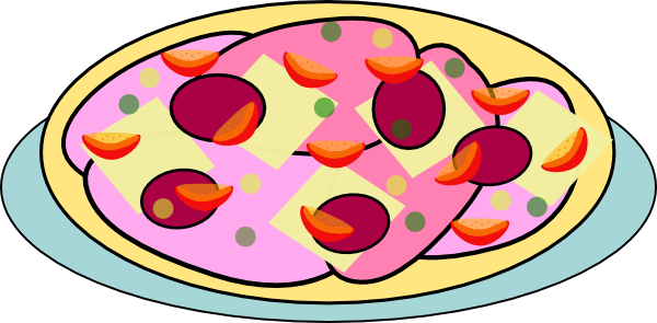 free vector Pizza On A Plate clip art