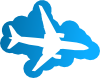 free vector Plane In The Sky clip art