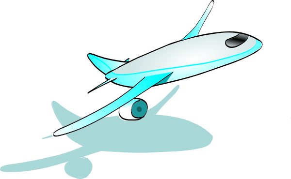 cartoon airplane taking off