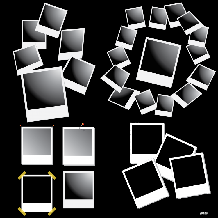 Polaroid Frames Set (14643) Free EPS, SVG Download / 4 Vector