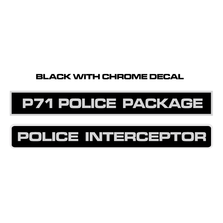 free vector Police interceptor decals