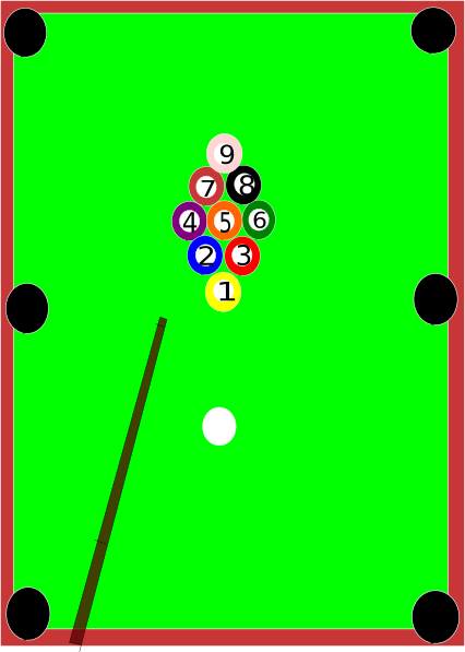 free vector Pool Table clip art