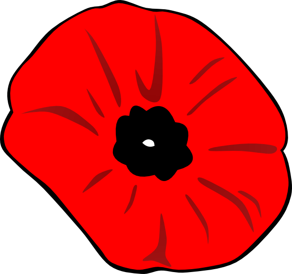 free vector Poppy Remembrance Day clip art