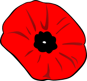 free vector Poppy Remembrance Day clip art