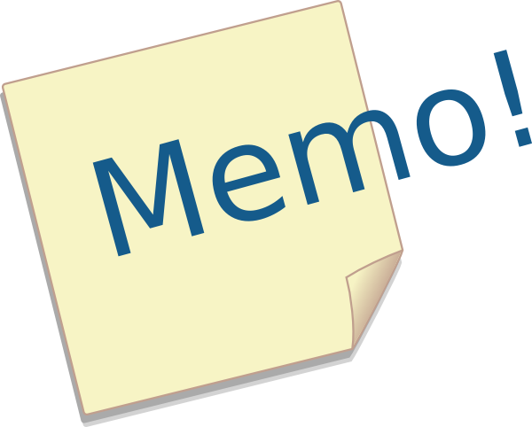 free vector Post-it Memo clip art