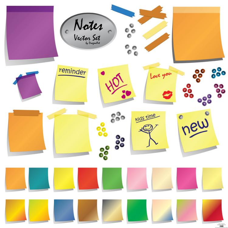 free vector Post-It Notes