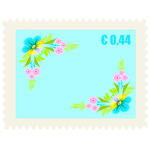 free vector Postmark stamp envelope vector material