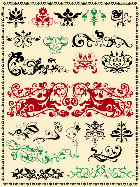 free vector Practical classical pattern vector material