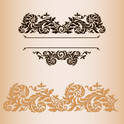 free vector Practical fashion exquisite lace pattern vector material