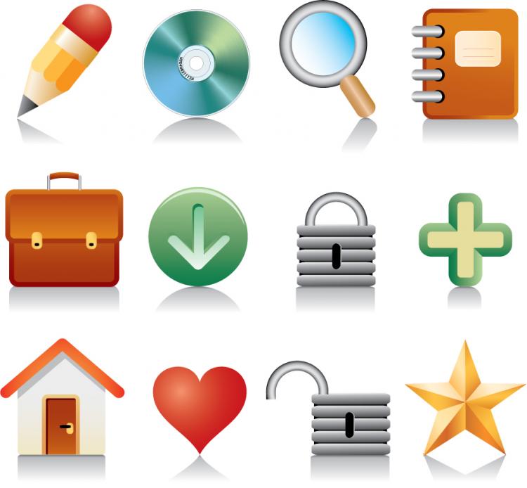 free vector Practical icon vector material