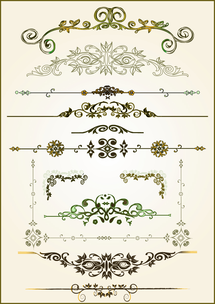 free vector Practical lace pattern vector classic europeanstyle