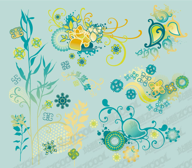 free vector Practical pattern vector material
