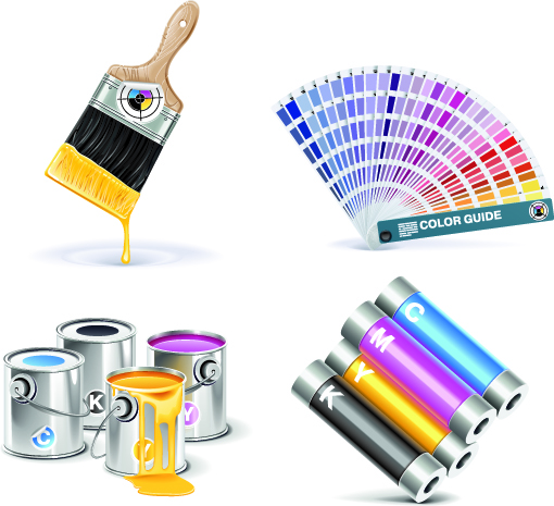 free vector Printer icon vector related elements