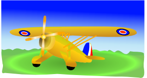 free vector Propeller Plane clip art
