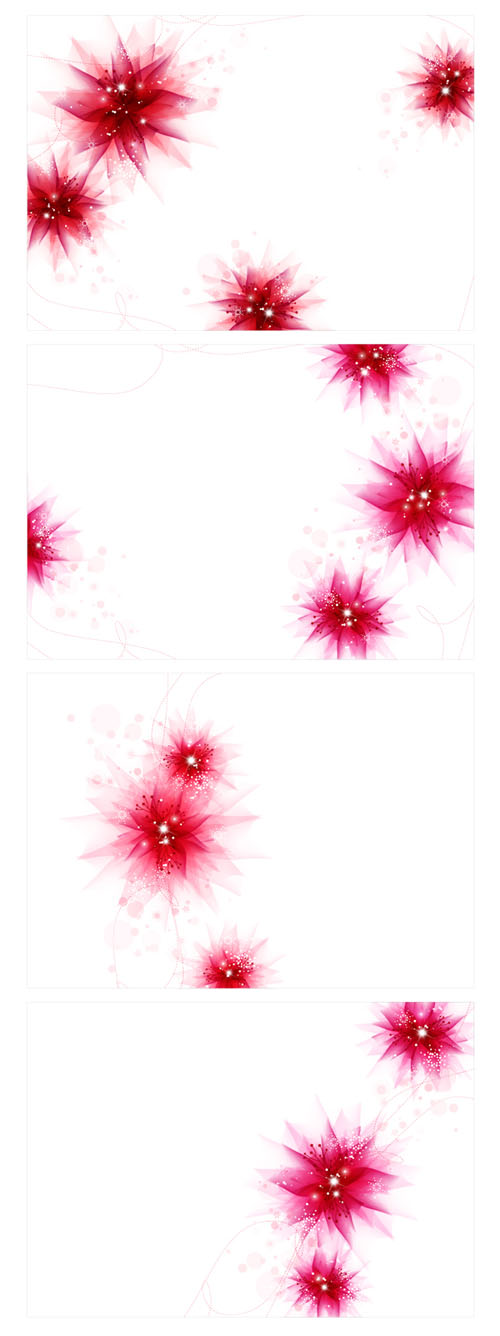 free vector Purple flower background vector dream