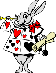 free vector Rabbit From Alice In Wonderland clip art