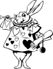 free vector Rabbit From Alice In Wonderland clip art