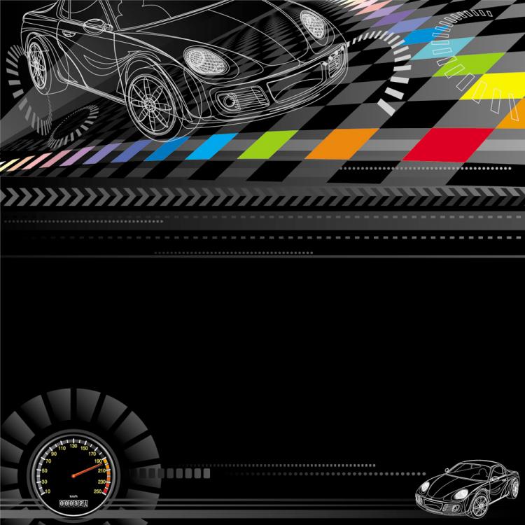 free vector Racing theme background pattern 03 vector