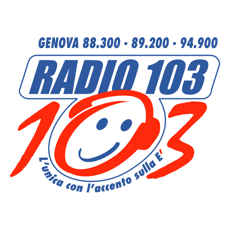 free vector Radio 103 liguria