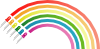 free vector Rainbow From Light Emitting Diodes clip art