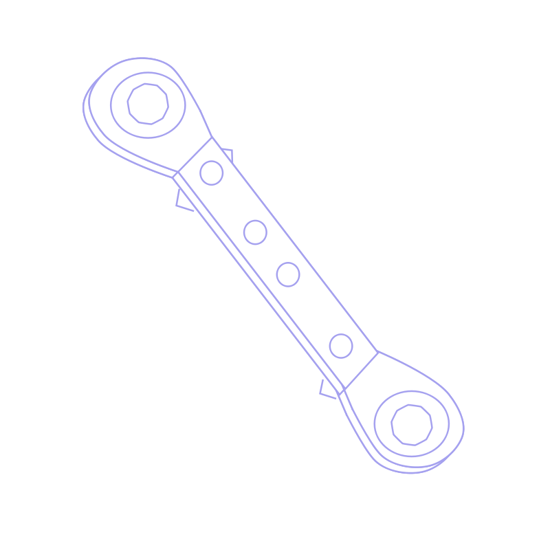 free vector Ratchet spanner icon
