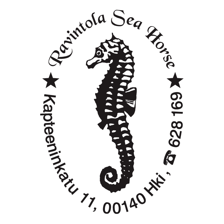 free vector Ravintola sea horse
