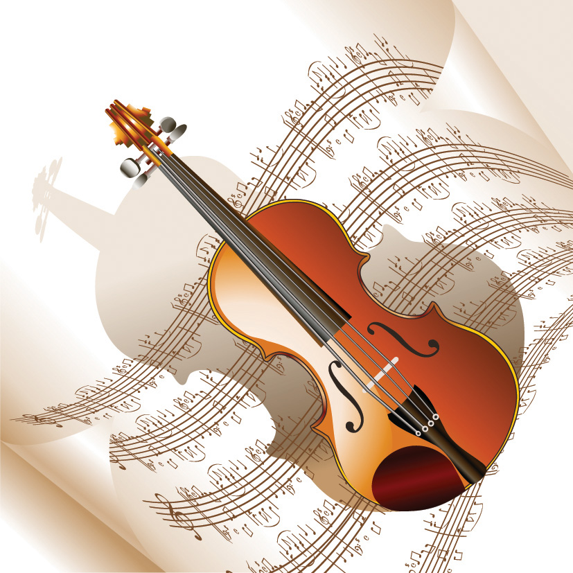 free vector Read music and musical instruments vector