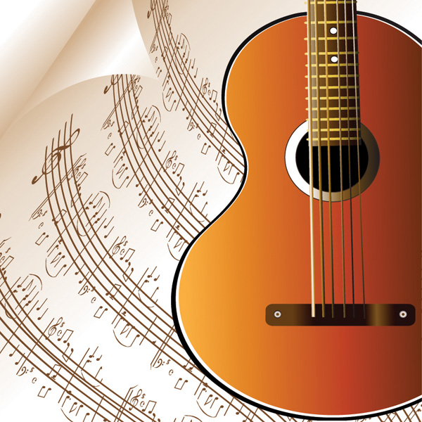 free vector Read music and musical instruments vector