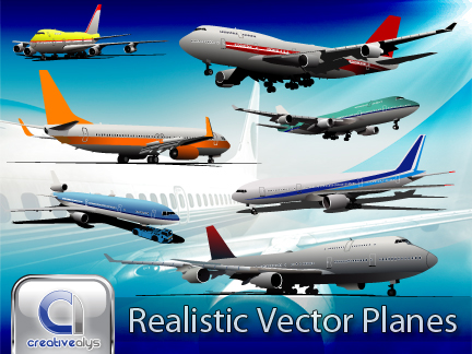 free vector Realistic Vector Planes