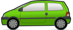 free vector Red And Green Renault Twingo clip art