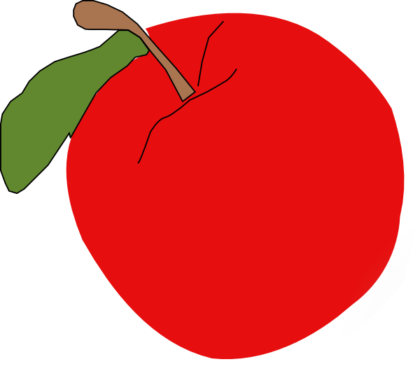 free clipart red apple - photo #24