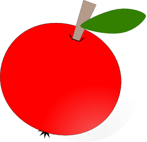 free vector Red Apple clip art