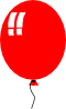 free vector Red Baloon Helium Party clip art