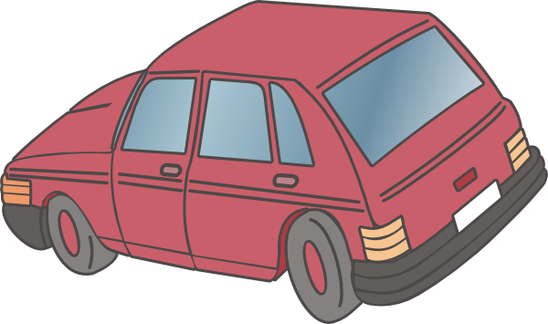 free vector Red Car Hatchback clip art