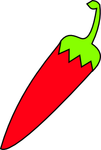 free vector Red Chili With Green Tail clip art